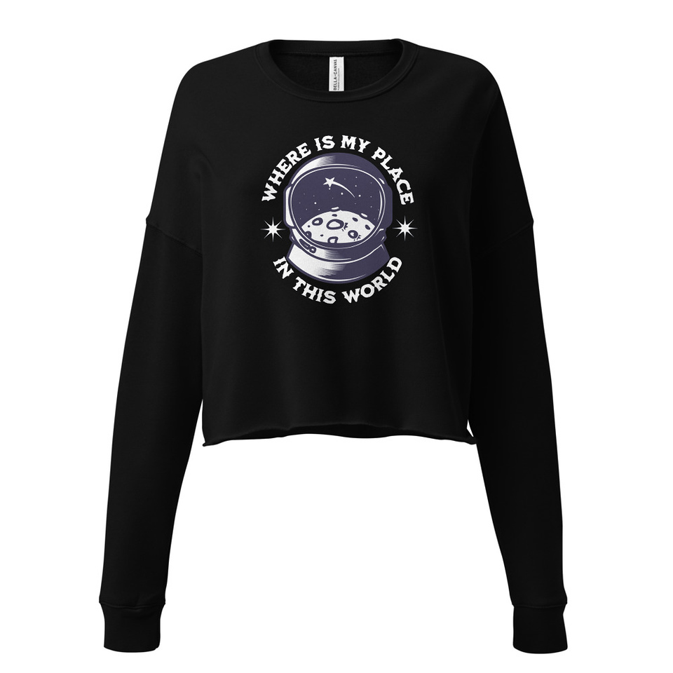 Astronaut Women's Cropped Sweatshirt