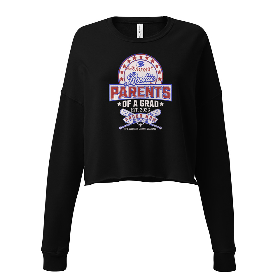 Baseball Mom Of A Graduate Women's Cropped Sweatshirt