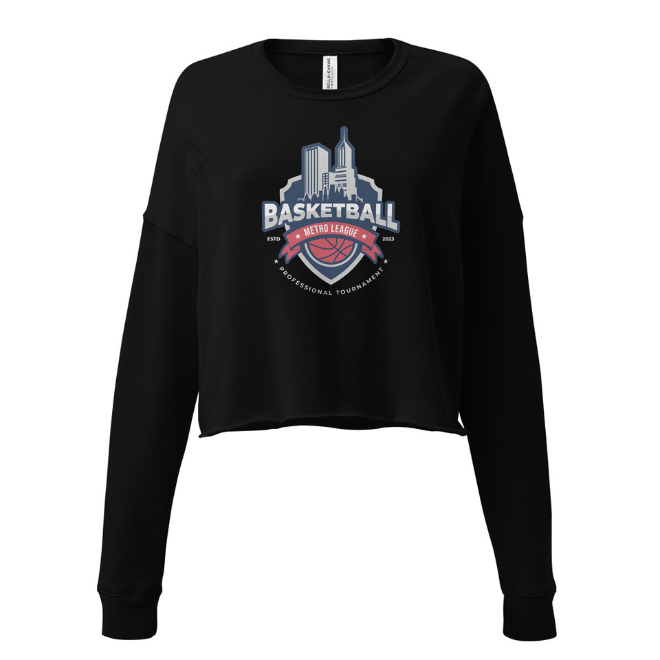 Basketball Sports Logo Women's Cropped Sweatshirt