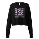Be Happy ! Women's Cropped Sweatshirt
