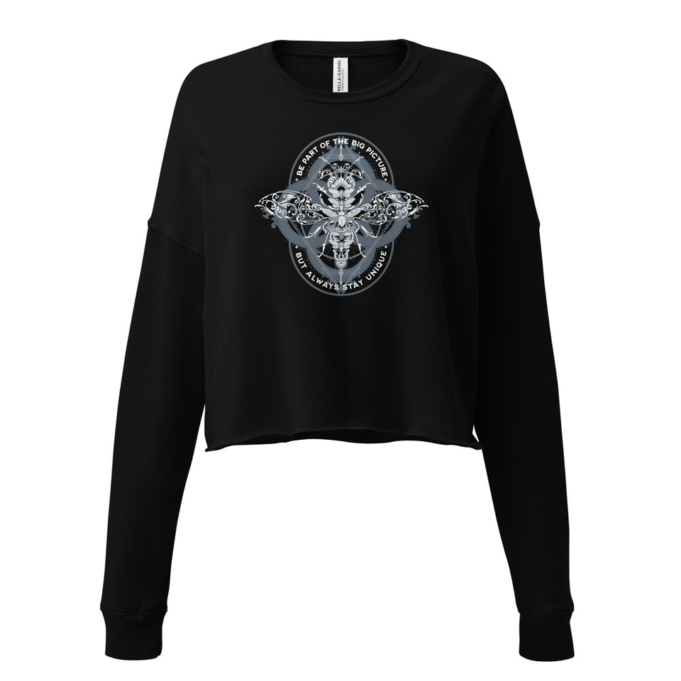Be Part of the Big Picture - Insect Women's Cropped Sweatshirt