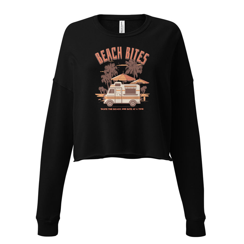 Beach Bites Women's Cropped Sweatshirt