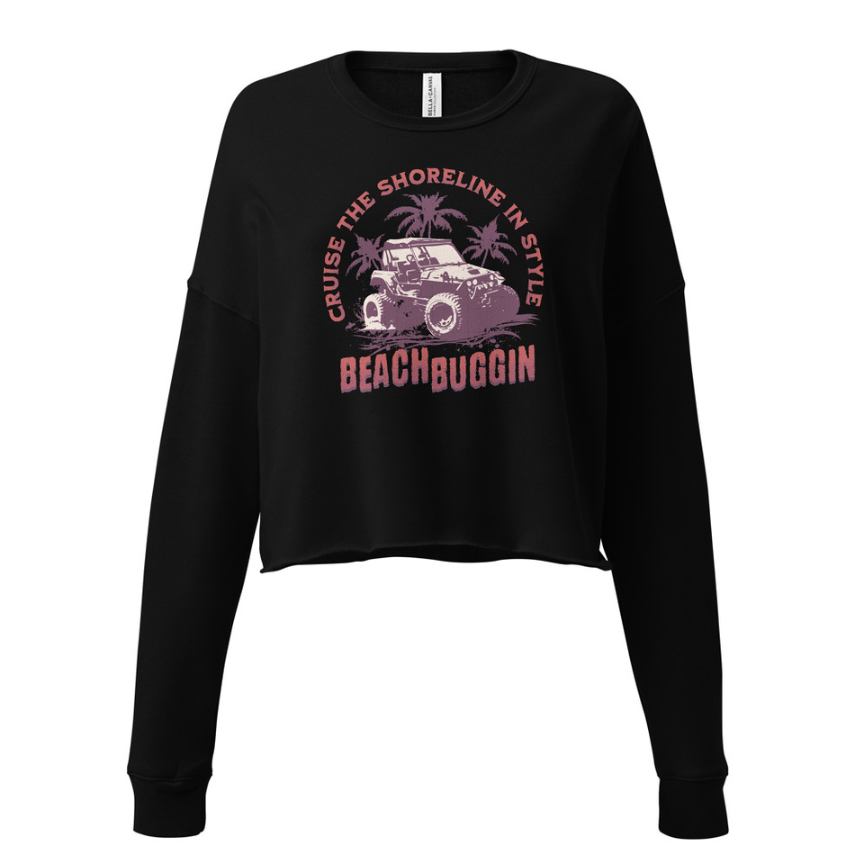 BEACH BUGGIN Women's Cropped Sweatshirt