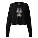 Believe  - Faith Symbol Women's Cropped Sweatshirt