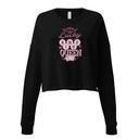 Bingo Queen - Retro Crown Women's Cropped Sweatshirt