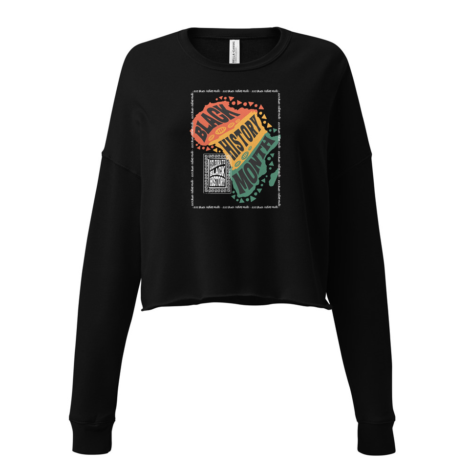 Black History Month - Tribal History Women's Cropped Sweatshirt