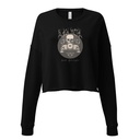 Black Metal - Hardcore skull theme design Women's Cropped Sweatshirt