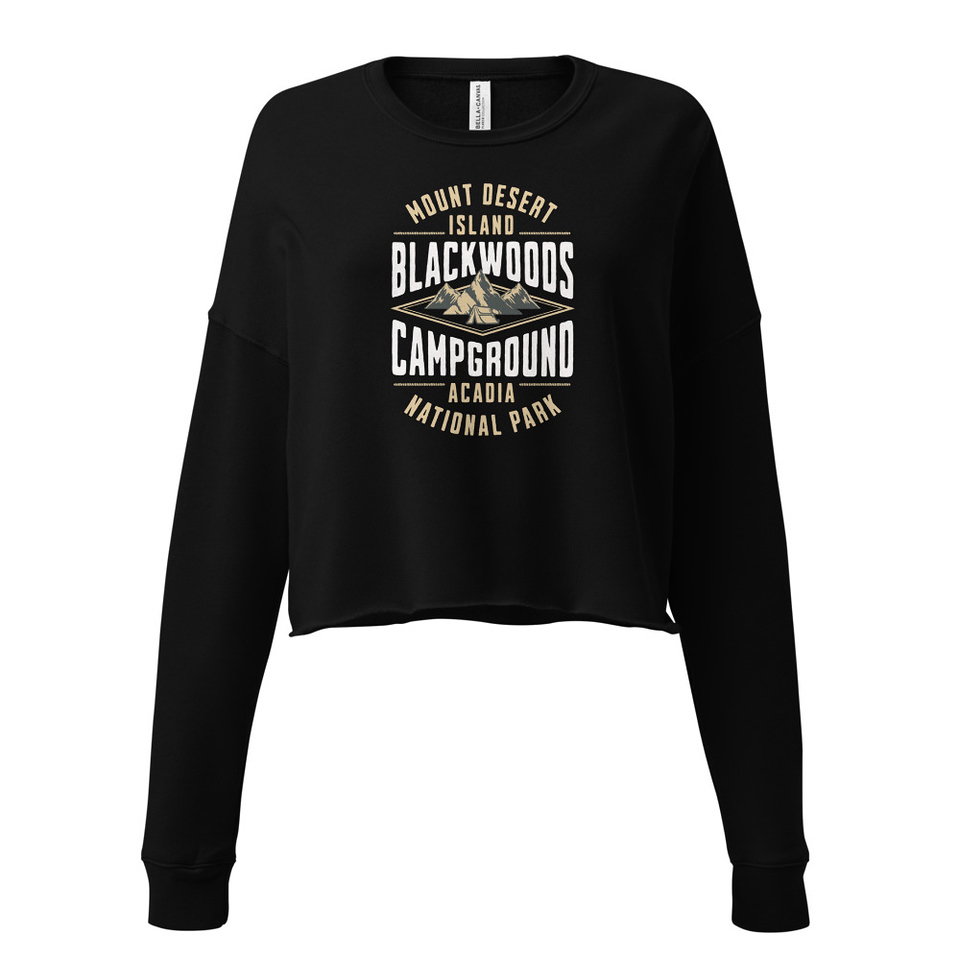 Blackwoods Campground - Mountain Adventure Women's Cropped Sweatshirt
