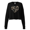 Boho Girl Poster Women's Cropped Sweatshirt