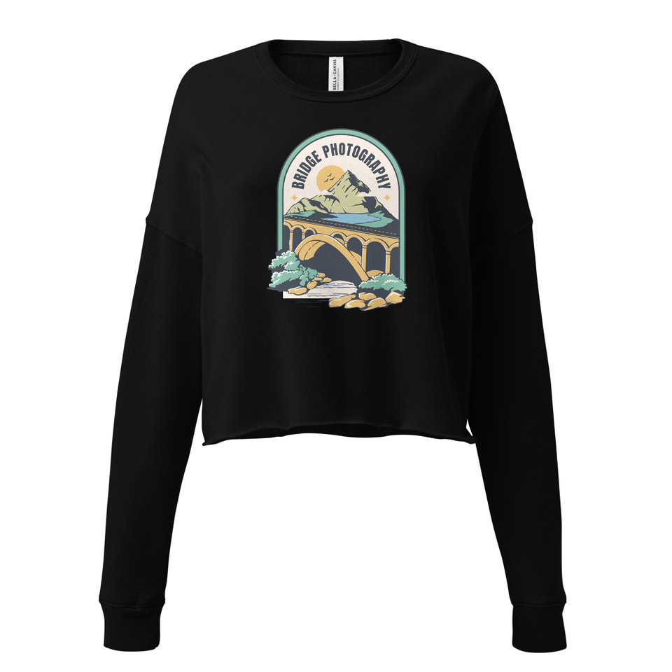 Bridge Photography - Scenic Women's Cropped Sweatshirt