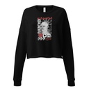 Burn Out - Futuristic 3D Head Women's Cropped Sweatshirt