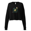 Caffeine Cartoon Women's Cropped Sweatshirt