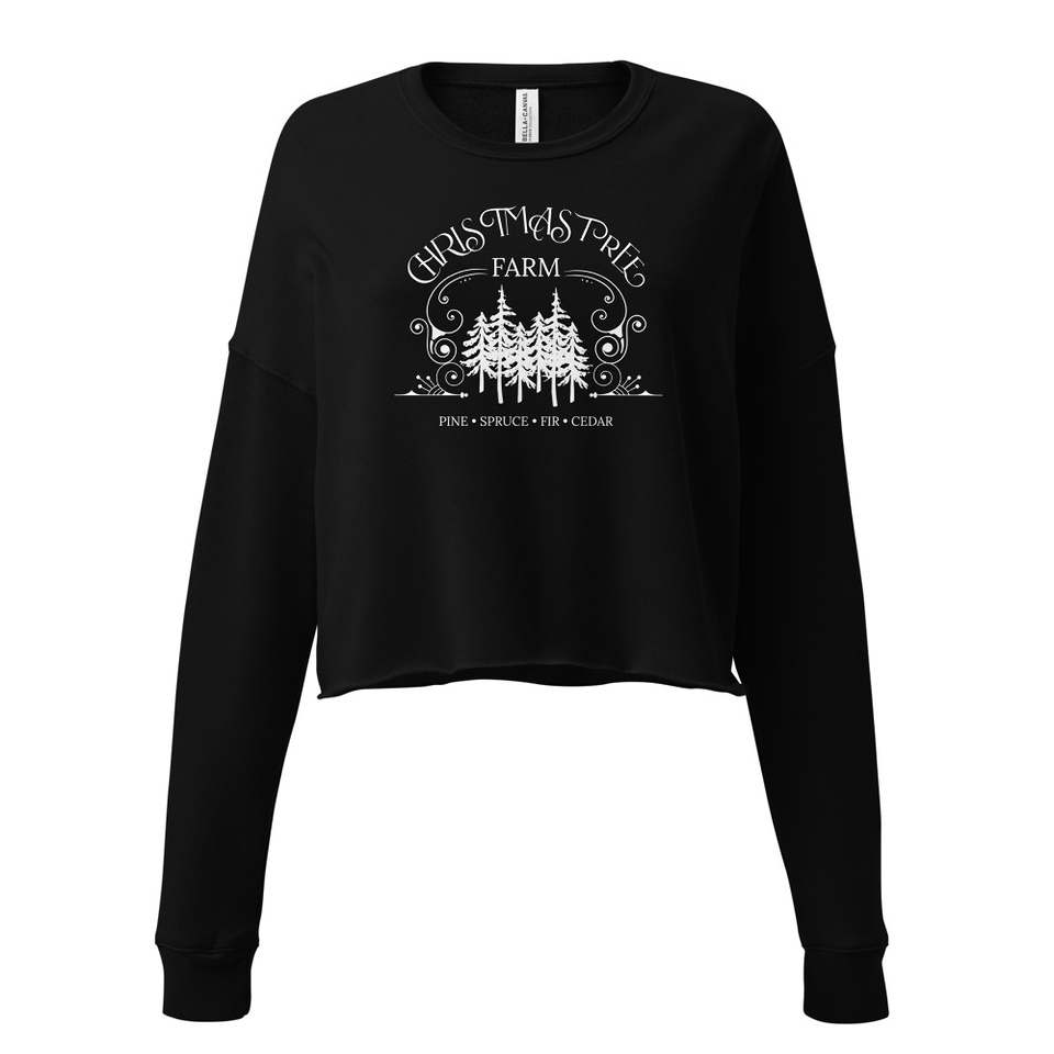 Christmas Tree Farm Women's Cropped Sweatshirt