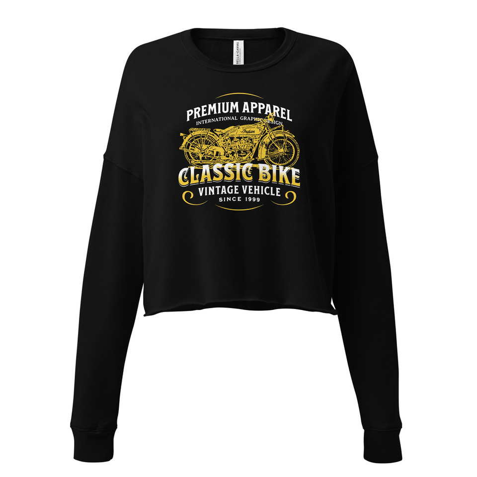Classic Bike Women's Cropped Sweatshirt