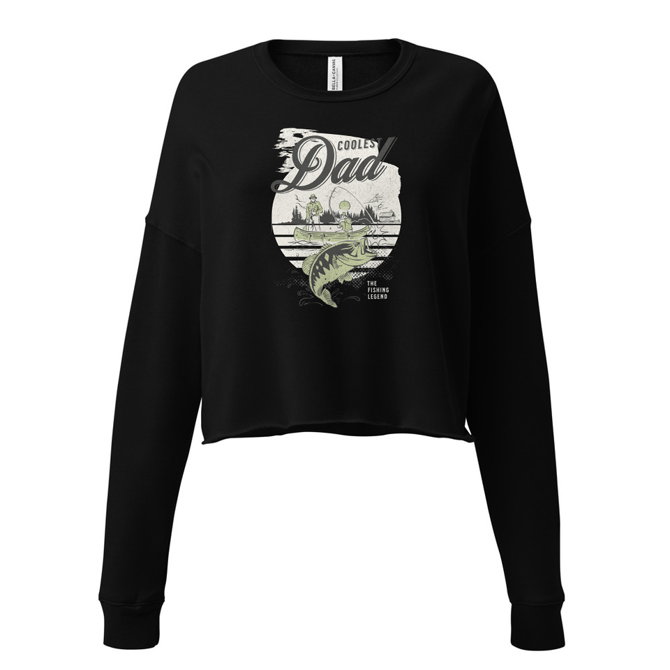 Coolest Dad Women's Cropped Sweatshirt