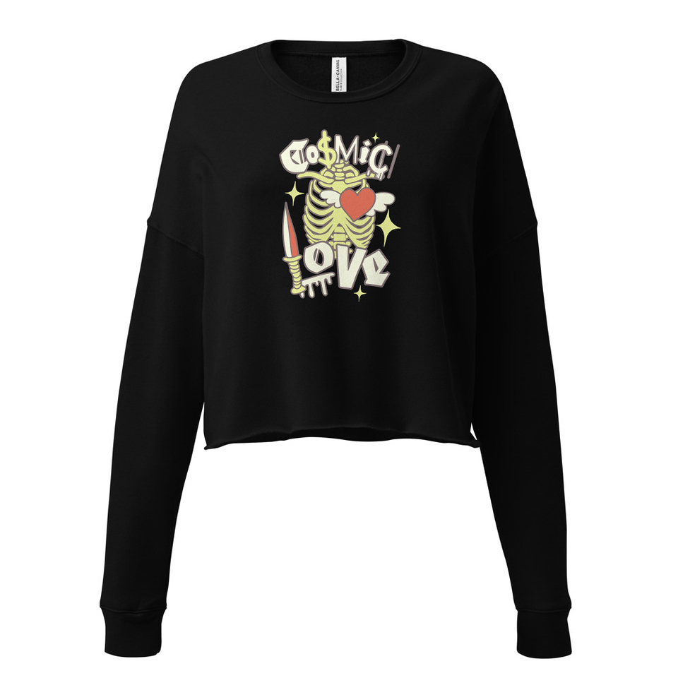 Cosmic Love (2) Women's Cropped Sweatshirt