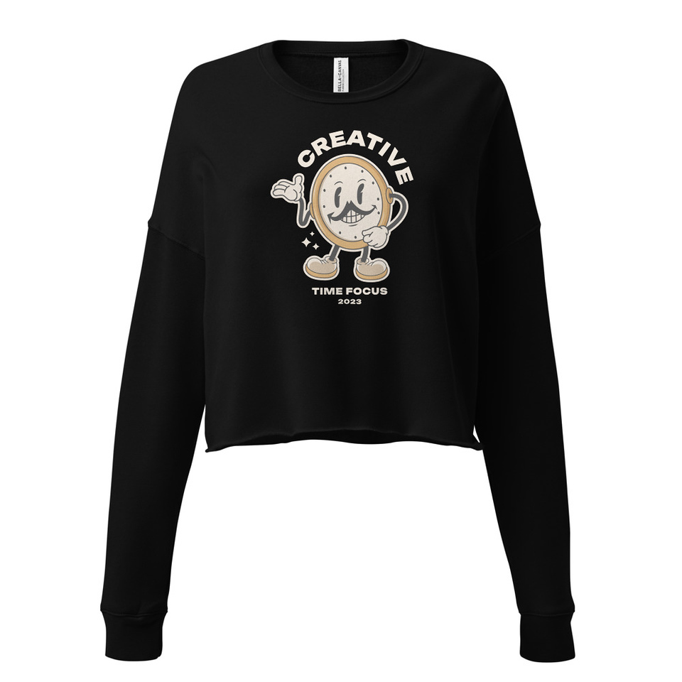 Creative Time Women's Cropped Sweatshirt
