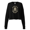 DEAD BEFORE DECAF Women's Cropped Sweatshirt