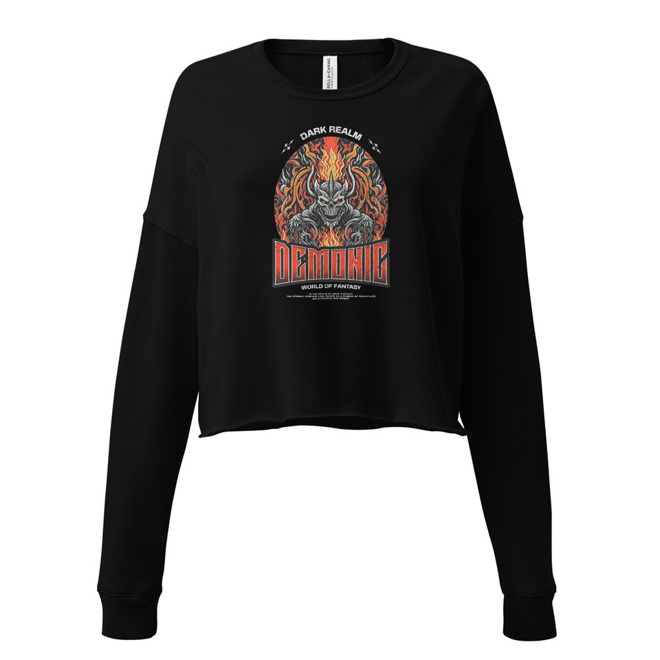 Demonic Women's Cropped Sweatshirt