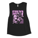 'Press Pause' Anime Gaming Women's Muscle Tank