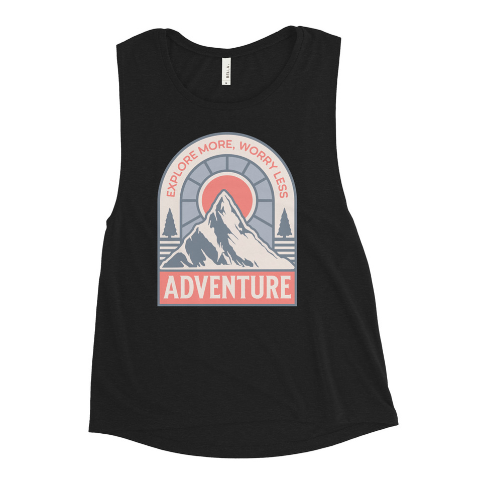 Adventure - Mountain Climbing Women's Muscle Tank