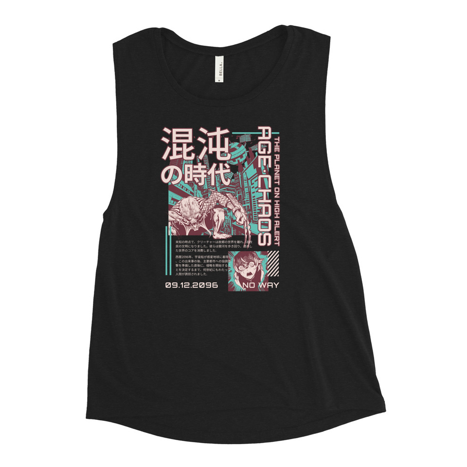 Age of Chaos - Japanese Anime Women's Muscle Tank