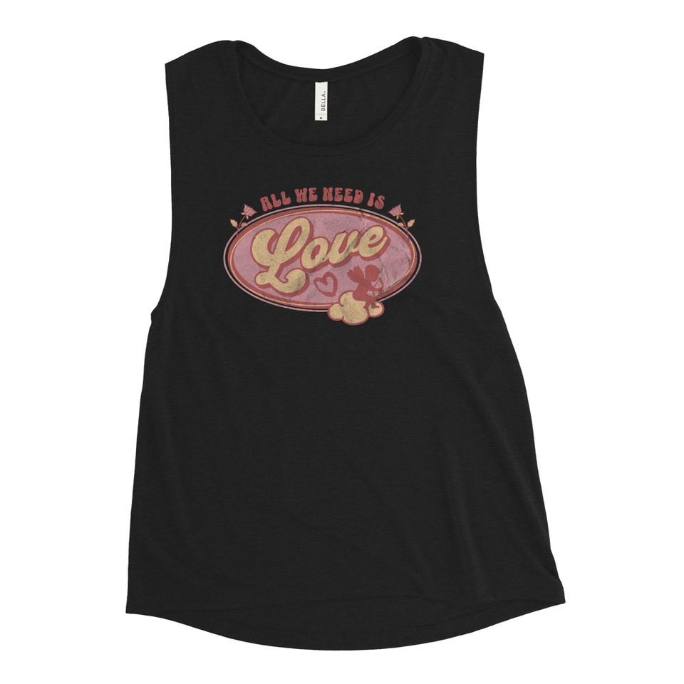 All We Need Is Love - Cupid Women's Muscle Tank