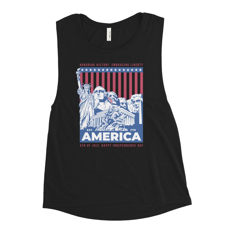 AMERICA (2) Women's Muscle Tank