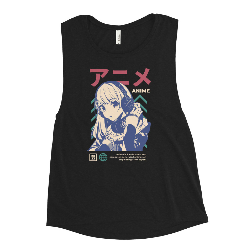 Anime Girl Women's Muscle Tank
