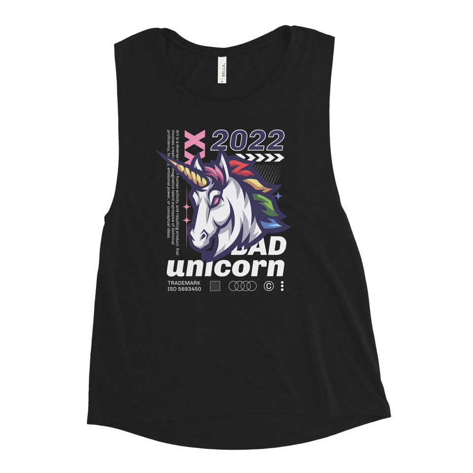 Bad Unicorn - Horse Women's Muscle Tank