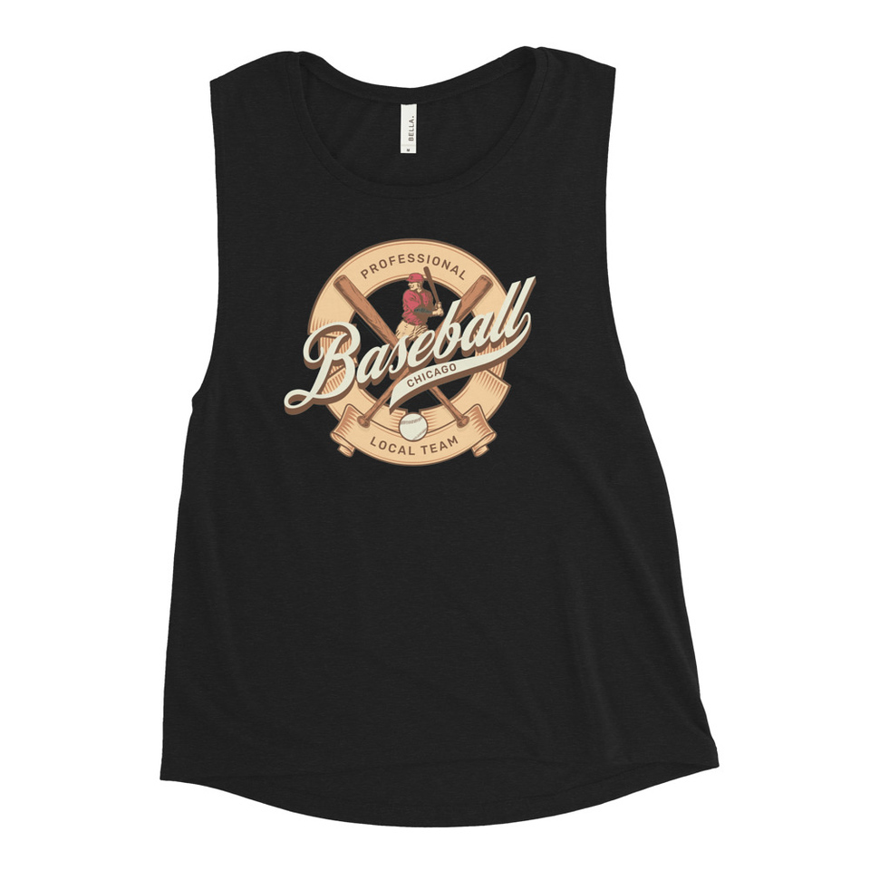Baseball Team - College Sports Women's Muscle Tank