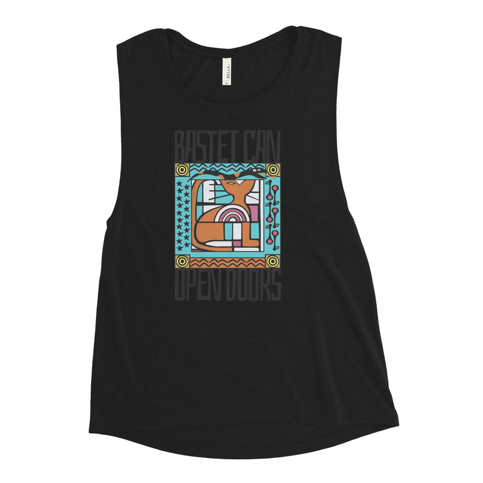 Bastet can Open Doors Women's Muscle Tank