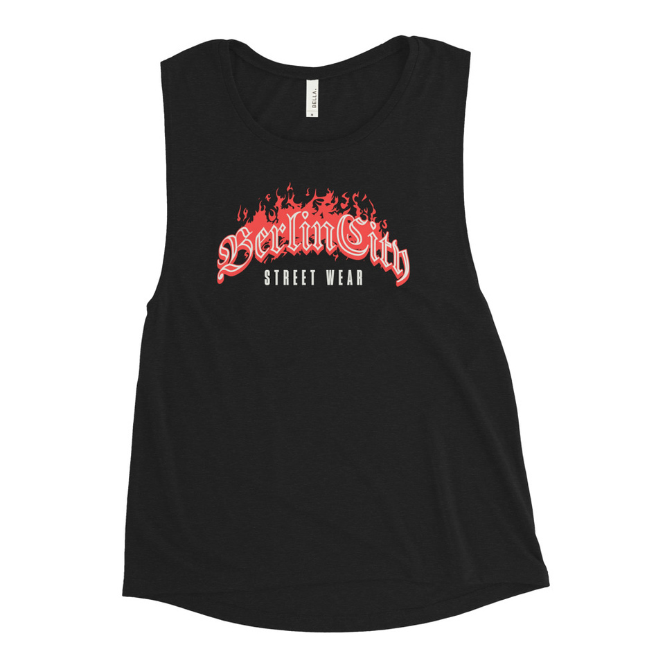 Berlin City Streetwear - Fire Women's Muscle Tank
