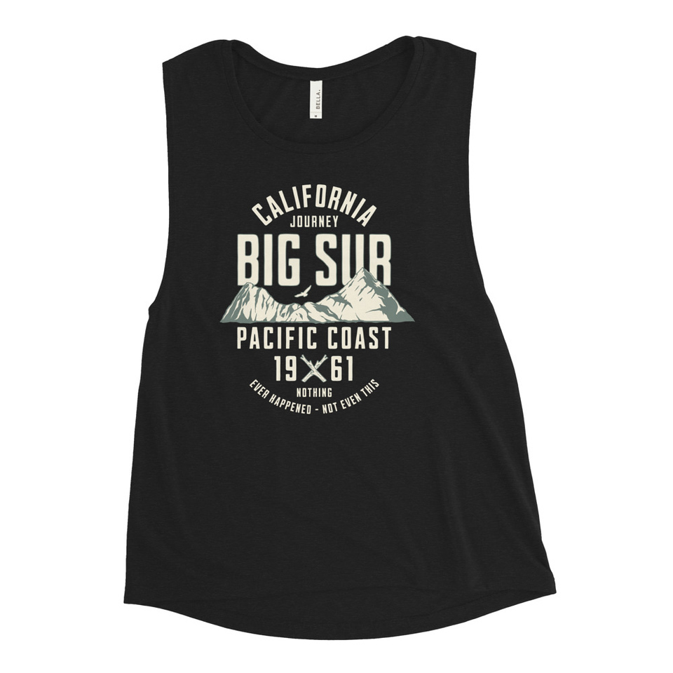 Big Sur - Outdoor Mountain Women's Muscle Tank