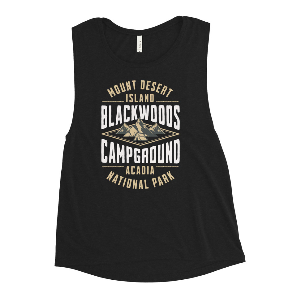 Blackwoods Campground - Mountain Adventure Women's Muscle Tank