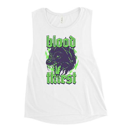 Blood Thirst - Neon Dog Women's Muscle Tank