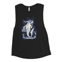 Blue Mermaid - Nautical Women's Muscle Tank