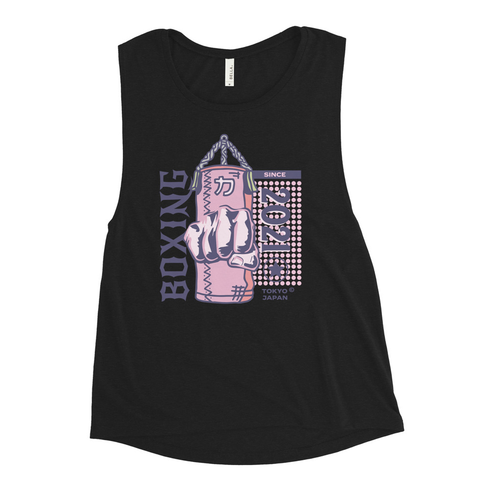 Boxing Fist - Punching Bag Women's Muscle Tank