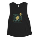 Caffeine Cartoon Women's Muscle Tank