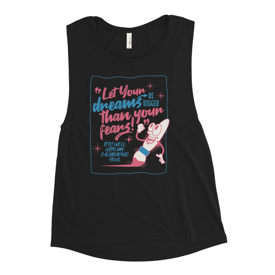 Calligraphic Soul Women's Muscle Tank