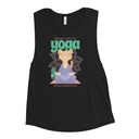 Cat Yoga - Cute Meditation Women's Muscle Tank