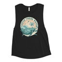 Catch These Waves Shark  Women's Muscle Tank