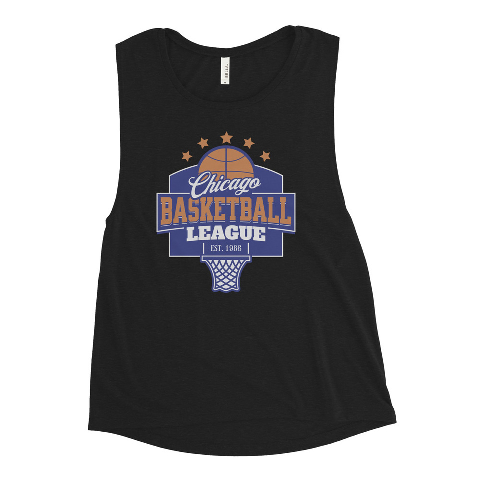 Chicago Basketball League - Athlectic Sports Women's Muscle Tank