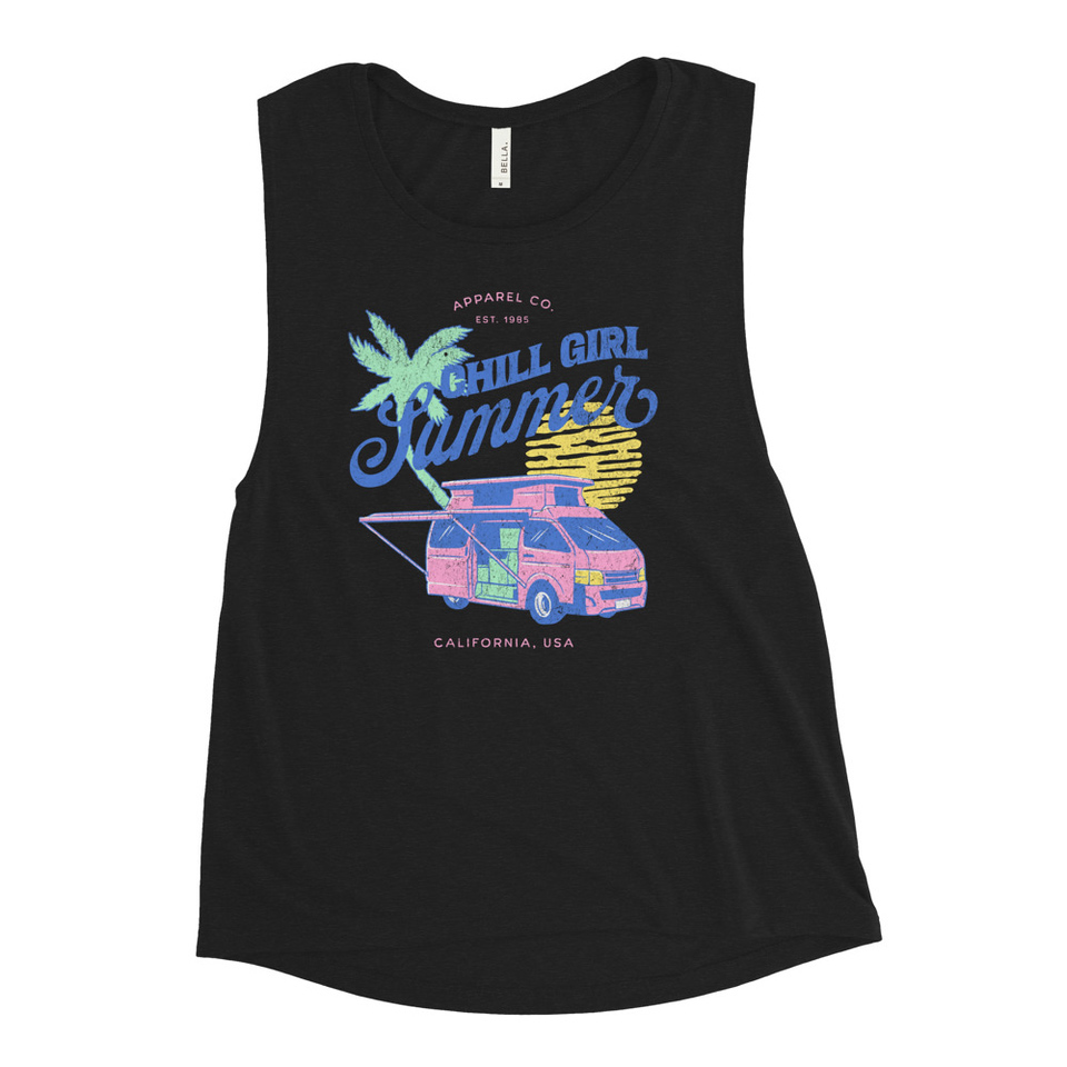 Chill Girl Summer Women's Muscle Tank