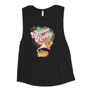 Choose Happy - Retro Music Women's Muscle Tank