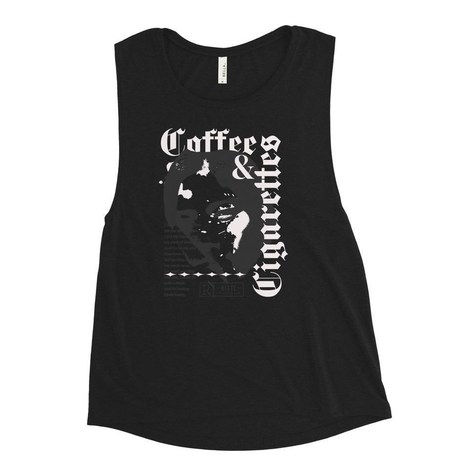 Coffee & Cigarettes Women's Muscle Tank