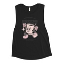 Coffee Break Mascot Women's Muscle Tank