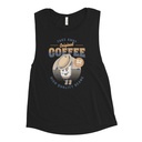 Coffee Cup - Comics Mascot Women's Muscle Tank