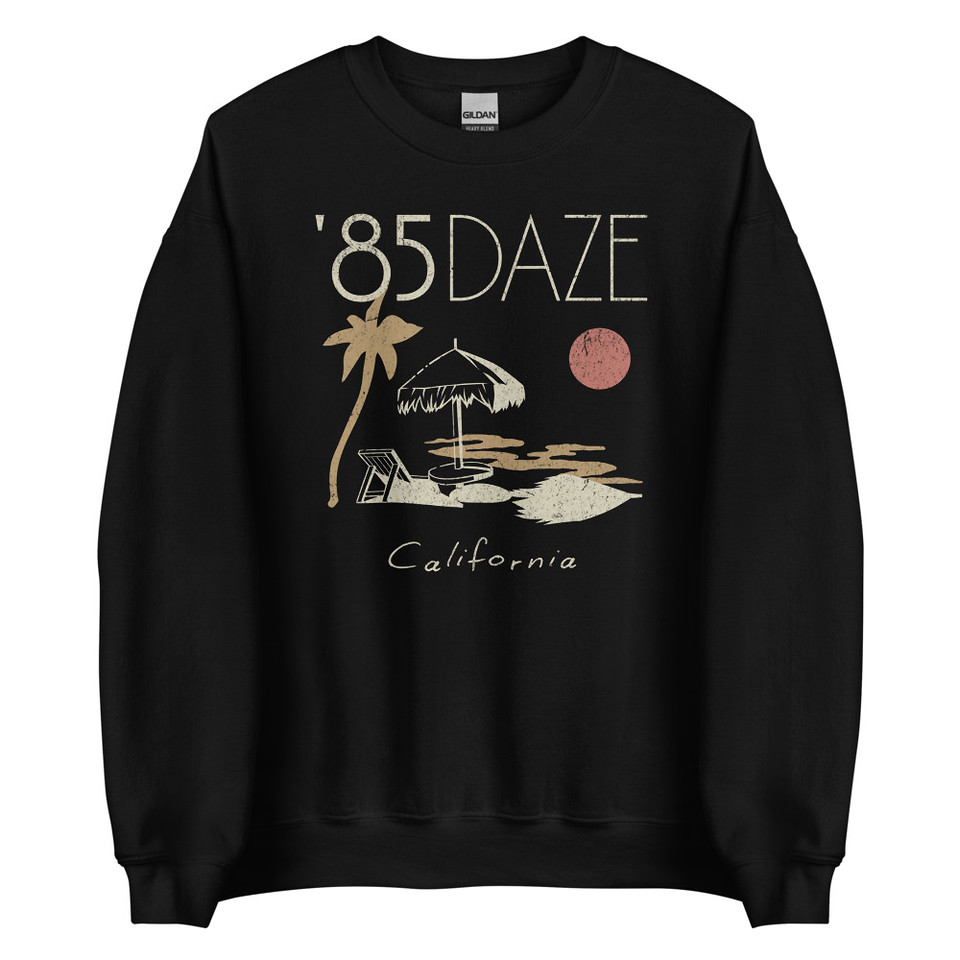 '85 Daze California Unisex Crew Neck Sweatshirt