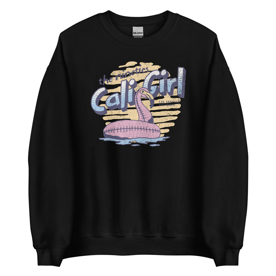 90's Cali Girl Unisex Crew Neck Sweatshirt